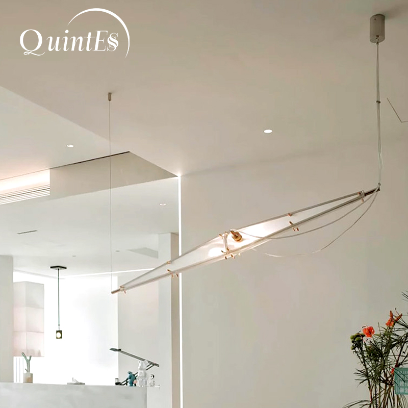 Interior Design Minimalist - ثريا زجاجية LED بتصميم بسيط، إضاءة