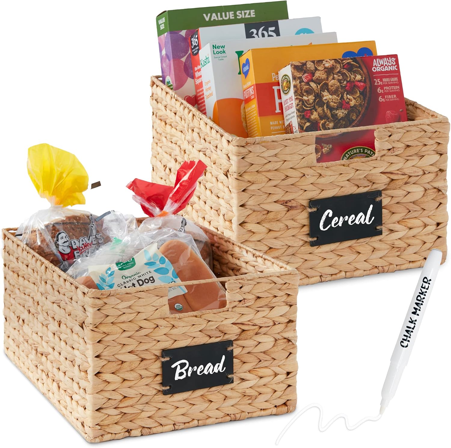 Woven Basket Set - مجموعة سلال تخزين للمطبخ من بيست