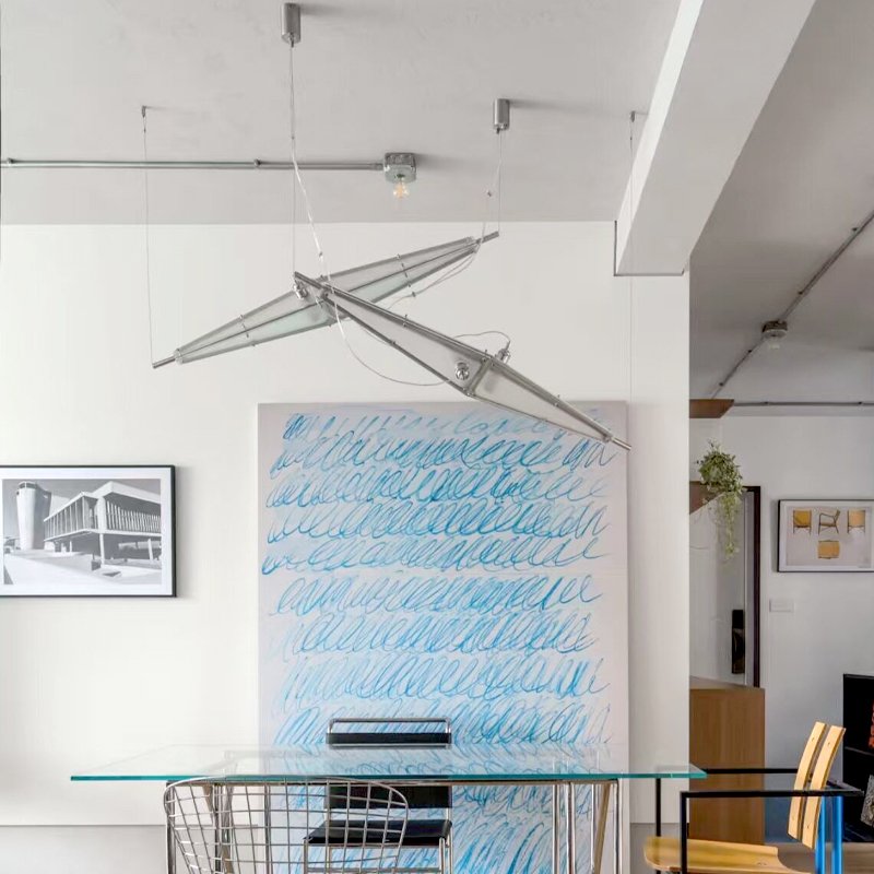 ثريا زجاجية LED بتصميم بسيط، إ - مراجعة Interior Design Minimalist وسعره