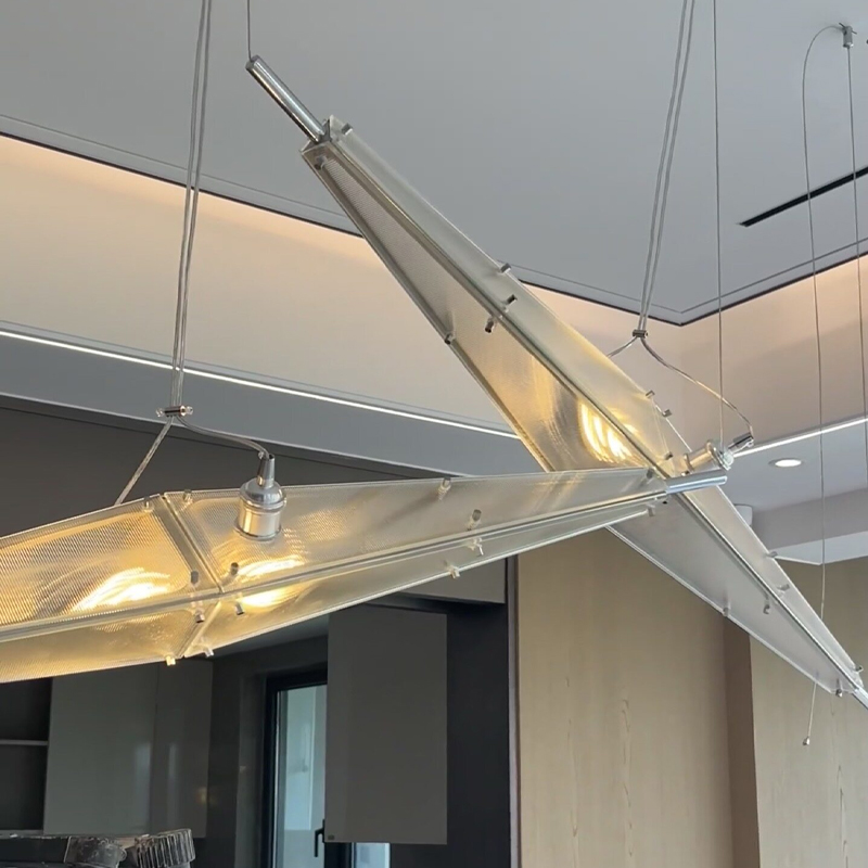 ثريا زجاجية LED بتصميم بسيط، إ - مراجعة Interior Design Minimalist وسعره