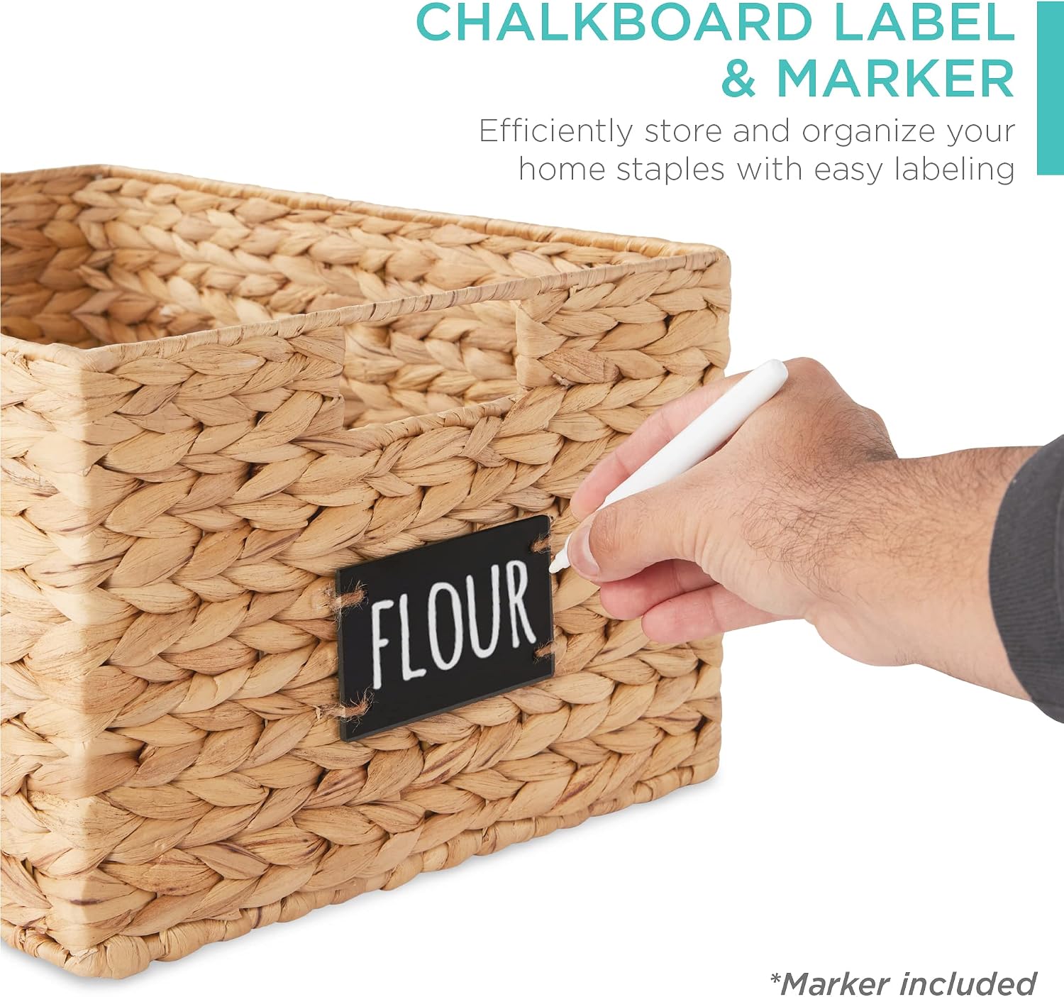 مجموعة سلال تخزين للمطبخ من بي - مراجعة Woven Basket Set وسعره