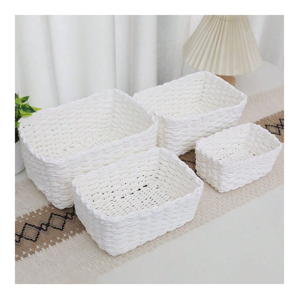مجموعة سلال تخزين منسوجة من 4  - مراجعة Woven Basket Set وسعره