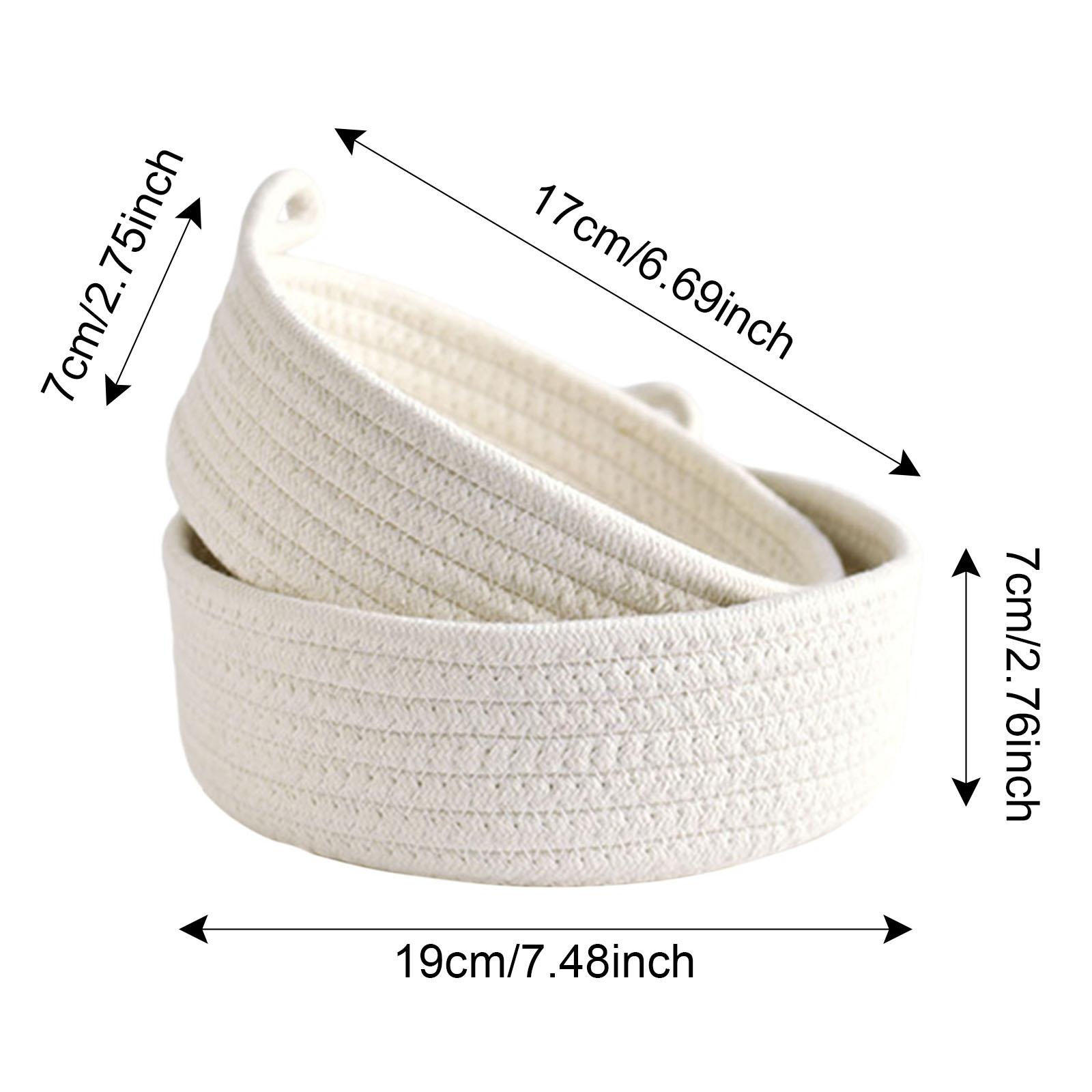 سلال صغيرة مستديرة منسوجة من ح - مراجعة Woven Basket Set وسعره