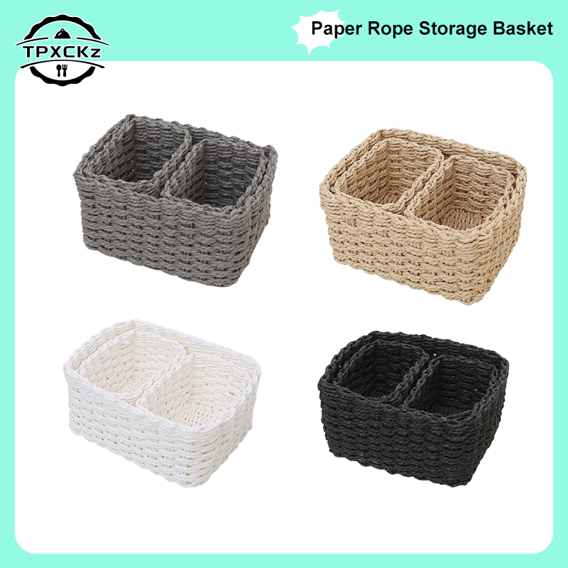 3 قطعة/المجموعة اليدوية القش ا - مراجعة Woven Basket Set وسعره