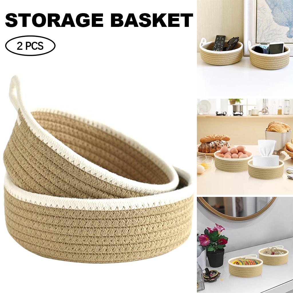 2x مجموعة سلال منسوجة صغيرة مس - مراجعة Woven Basket Set وسعره