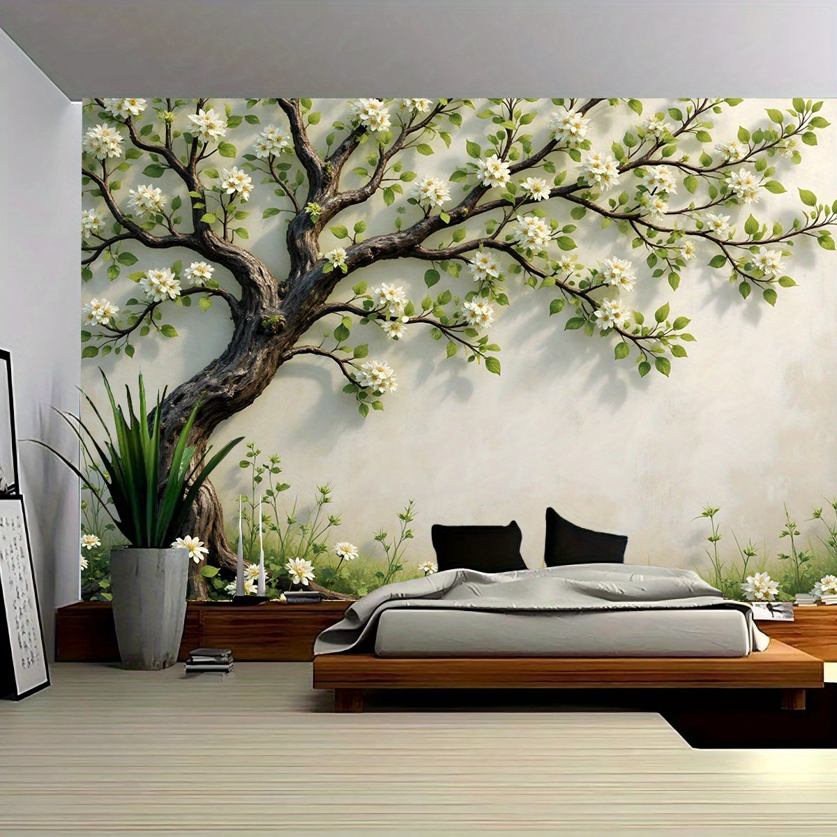 لوحة جدارية ثلاثية الأبعاد لشج - مراجعة Interior Design Zen Style وسعره